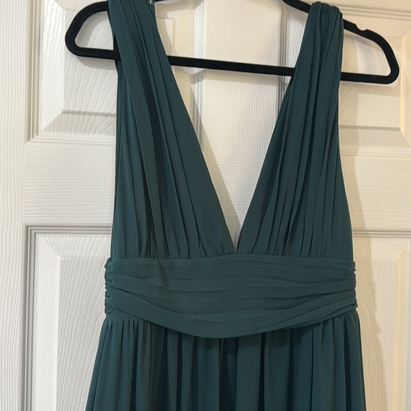 NEW Lulu’s Heavenly Hues Forest Green Maxi Dress - S - Picture 5 of 8